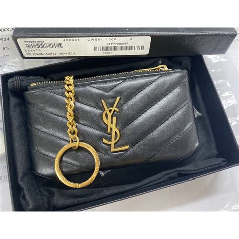 ysl wallet with keychain|ysl wallet price.